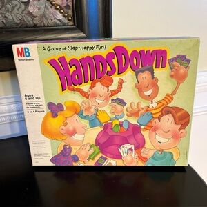 vintage 1990 Hands Down game by Milton Bradley